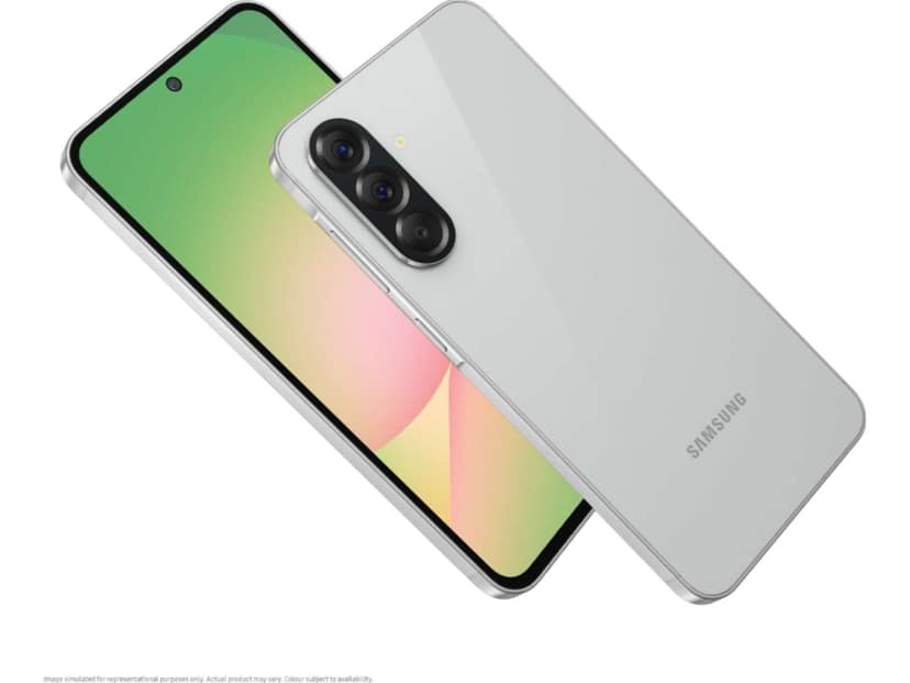 Samsung A56 5G Smartphone, 8GB RAM, 128GB Storage - Awesome Light Gray view 2