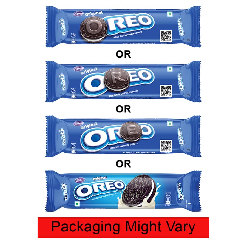 Cadbury Oreo Vanilla flavour Cookie Sandwich Cream Biscuit, 113.75 g view 3
