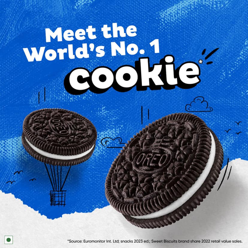 Cadbury Oreo Vanilla flavour Cookie Sandwich Cream Biscuit, 113.75 g view 4