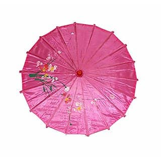 Kaku Fancy Dresses Japanese Umbrella Accessor for Costume/ Wedding Dance and Decoration Prop - Dark Pink Pack -1
