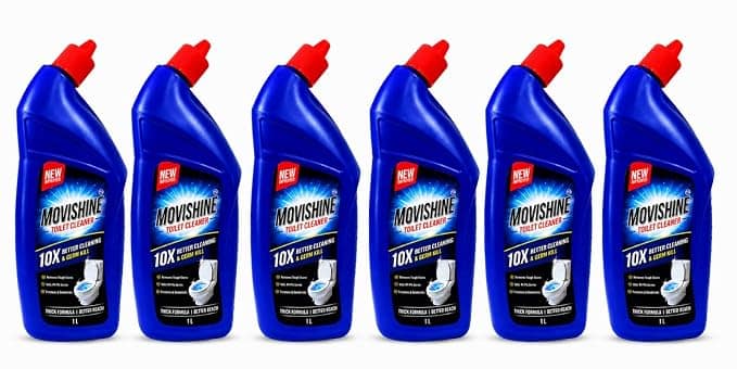 Toilet Cleaner Liquid 1L (Pack of 6) | Thick Formula Bathroom & Toilet Bowl Cleaner | Removes Tough Stains, Limescale & Odour | Kills 99.9% Germs | Deep Cleaning Toilet Cleaning Liquid