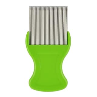 Q D HAIR LICE NIT EGG REMOVER COMB REMOVES HEAD LICE LOUCE FOR MEN WOMEN KIDS GIR AND PETS STAINLESS STEEL TEETH