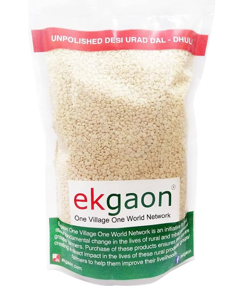 Ekgaon Unpolished Desi Urad Dal - Dhuli 450 gm