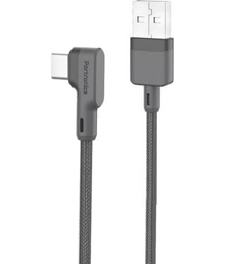 Portronics Konnect L Type C Cable:1.2M Multifunctional Type C Cable ,Black (POR 1081)