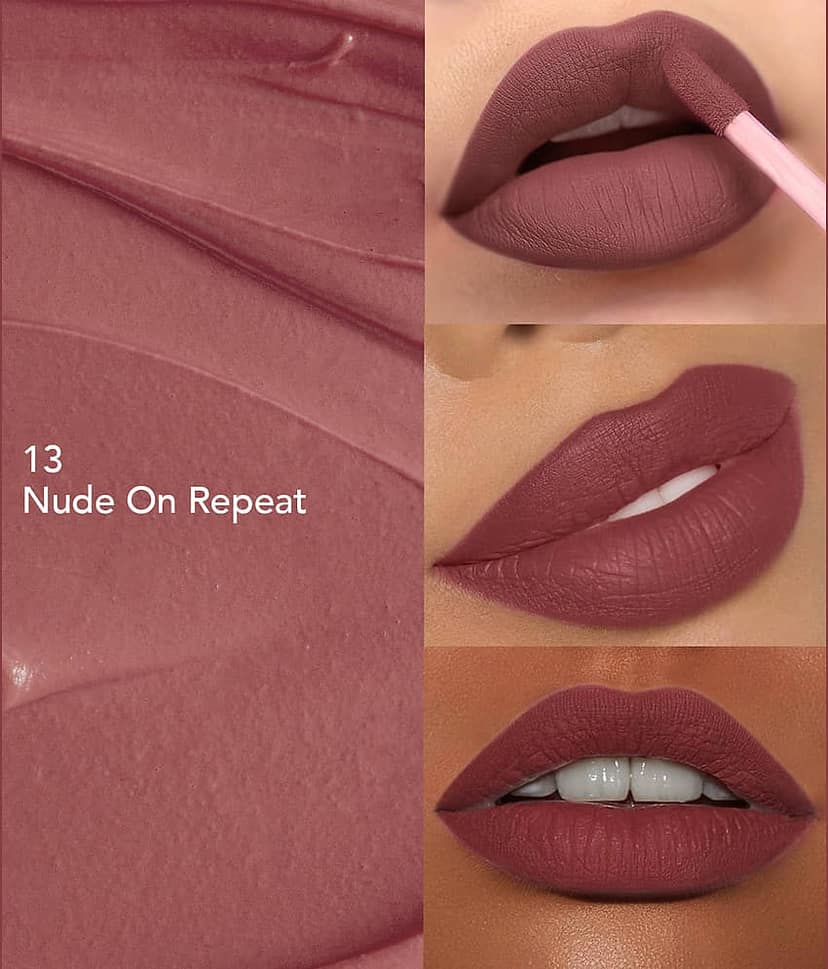 Glam21 Mattitude Liquid Matte Lipstick | 16H Long Stay | Non-Transfer & Smudge-Proof Nude On Repeat, 7.5 Ml view 2
