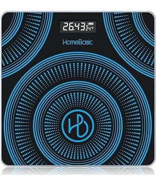 HOMEBASIC Multicolor Glass Digital Weighing Scale