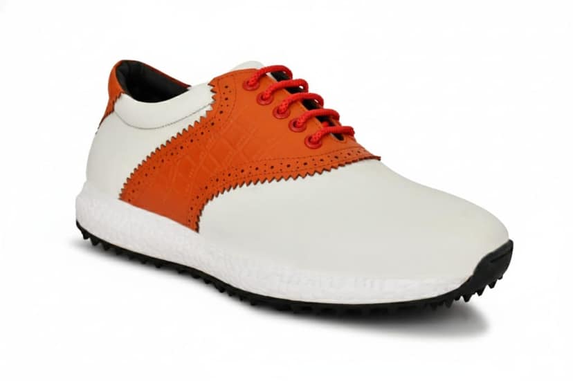 HITCARO Men Proffessional Leather Golf Shoes | Lace-Up | Phylon Sole |Waterproof | Comfortable | Breathable | Sports Shoes
