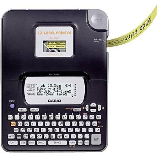 Casio KL-820 EZ-LABEL PRINTER Casio KL-820 EZ-LABEL PRINTER - Black view 2