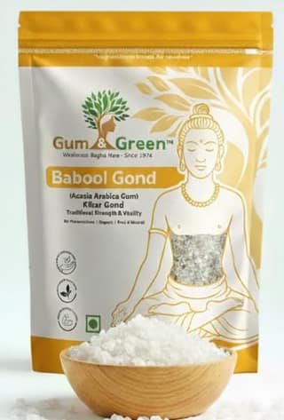 Gum & Green Babool Gond (Acacia Gum) | 100% Natural & Edible | Ayurvedic Strength & Vitality | Ideal for Gond Laddu | Raw Kikar Gum for Immunity | Winter Superfood | FSSAI Certified | 250g
