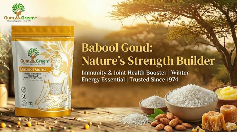 Gum & Green Babool Gond (Acacia Gum) | 100% Natural & Edible | Ayurvedic Strength & Vitality | Ideal for Gond Laddu | Raw Kikar Gum for Immunity | Winter Superfood | FSSAI Certified | 250g view 4