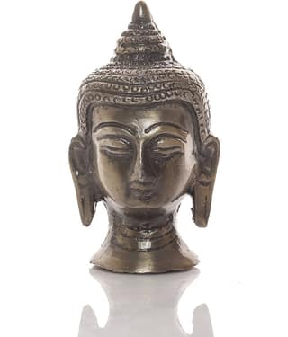 Fashion Bizz Buddha Head Lord Buddha Decorative Showpiece - 10 cm