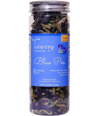 Tassyam Dried Butterfly Pea Flower Tea Loose Leaf 25 gm
