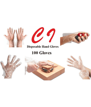 Buzz Anti Becterial Plastic Universal Size Cleaning Glove