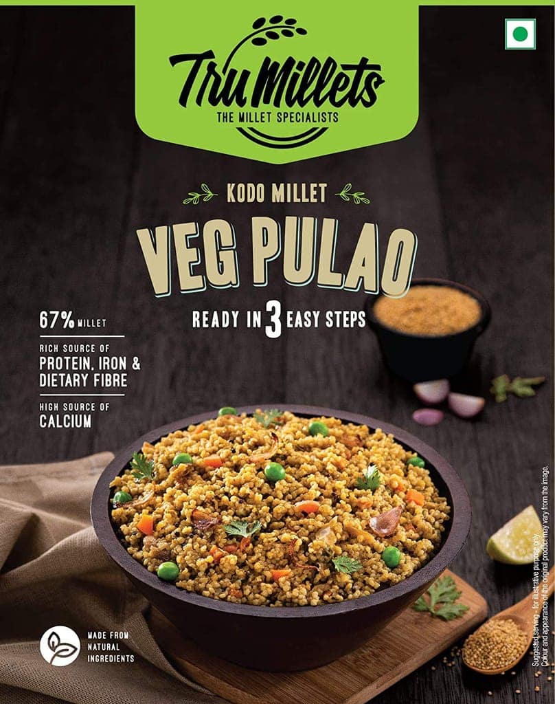 Trumillets Healthy Millet Instant Mix Breakfast Combo Pack of 3 (Veg Pulao, Pepper Pongal & Bisibelebath) view 4