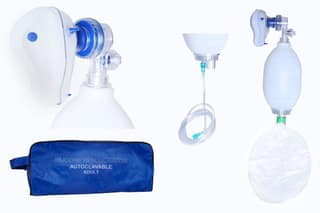 FAIRBIZPS Medical Rebreathing Ambu Bag for Adult Silicone Reusable Oxygen Reservoir Bag for Hospital, Clinic and Home