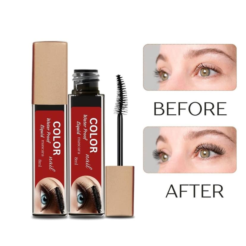 Color Nail Water-resistant Mascara-Smudge Proof and Smooth Finish All Day, Mascara For All Occasion (Black,Pack Of 1) view 4