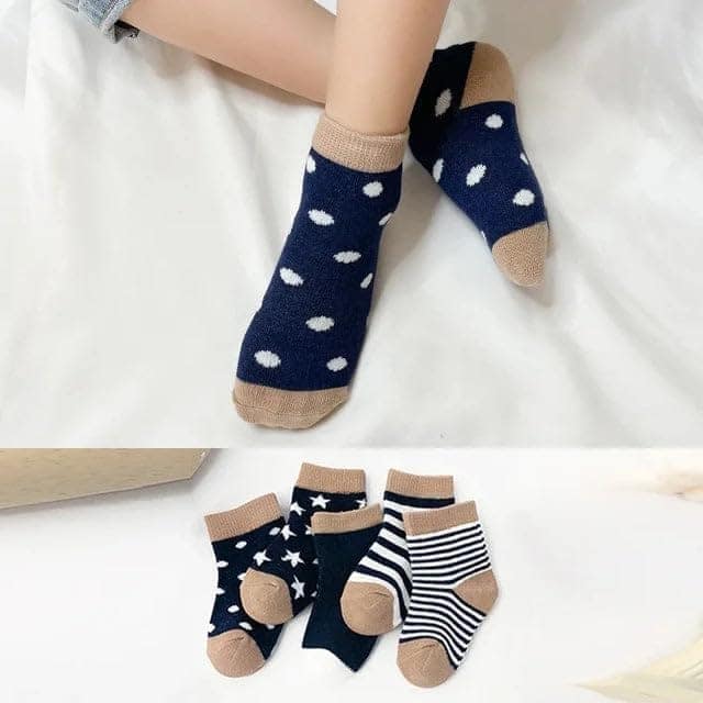 SOCKSCARVING Cotton Dream Edition Socks for Kids (Pack of 5) view 2