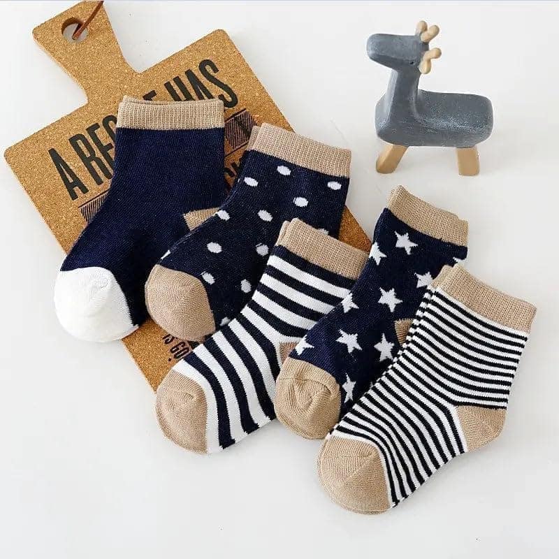 SOCKSCARVING Cotton Dream Edition Socks for Kids (Pack of 5) view 5