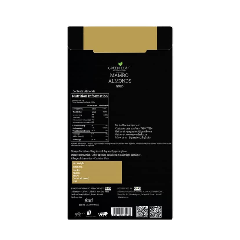 GreenLeaf Gold Mamra Almonds - 250g view 3