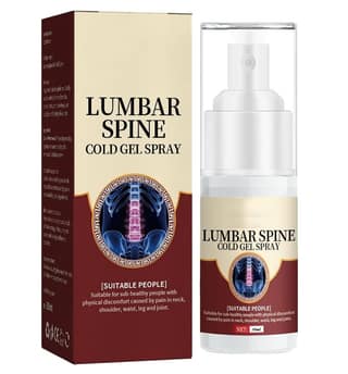 ELAHE Japanese Herbal Lumbar Spine Cold Gel Spray | Cooling Relief for Lower Back, Waist, Neck, Joint & Muscle Pain | Non-Greasy Fast Absorbing Formula | Portable Spray for Men & Women