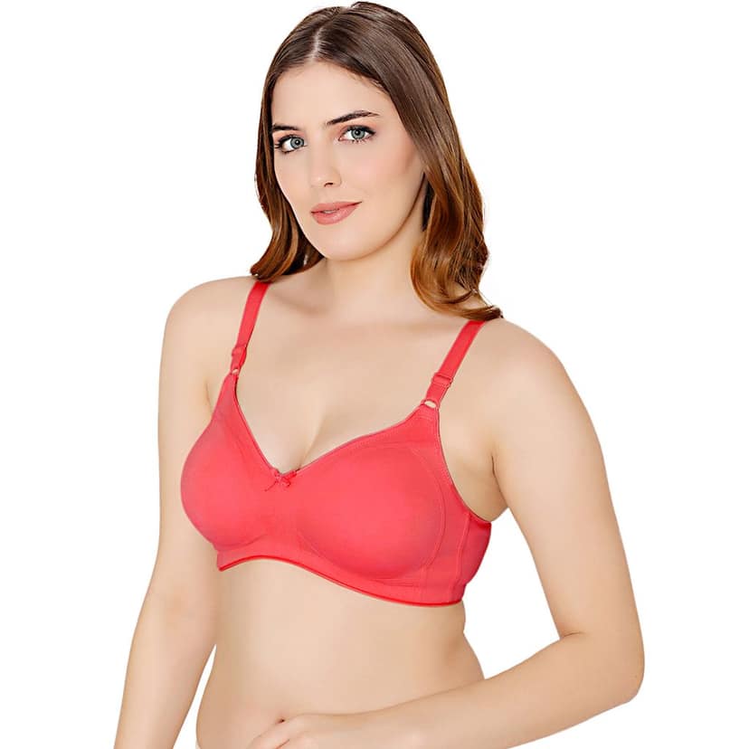 Bodycare polycotton wirefree adjustable straps moulded cup non padded bra-6576B view 2