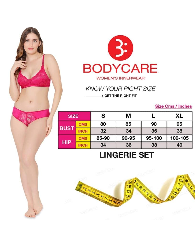 Bodycare Women's Assorted Prints Combed Cotton Bra & Panty Set 6450F view 8