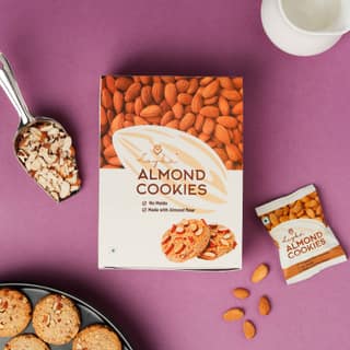 Loyka Almond Cookies (No Maida Added), 12 Pcs Box, 216 gm