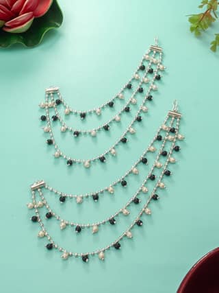 Morison Royal Silver Jhumka Earrings A Touch of Elegance
