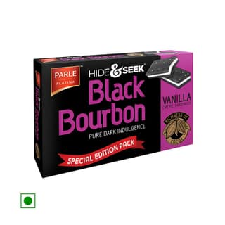 Hide & Seek Black Bourbon Biscuits (Vanilla)