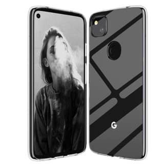 for Pixel 4a Clear Case,[Not Fit for Pixel 4a 5G],Slim Thin Silicone Soft Skin Flexible TPU Anti-Scratch Shockproof Protective Cases Cover for Google Pixel 4a 4G,Crystal Clear