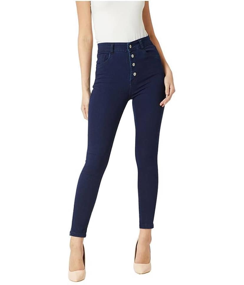 Miss Chase Cotton Jeans - Navy
