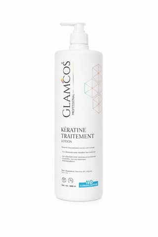 Glamcos Professional Keratin Treatment Lotion | Salon Professional Hair Smoothening Treatment | Deep Nourishing & Repair | Controls Frizzy, Dry & Unmanageable Hair | No Formaldehyde | 1000ml