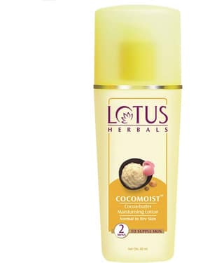 Lotus Herbals Cocomoist Cocoa,Butter Moisturising Lotion , For Normal To Dry Skin , 80Ml