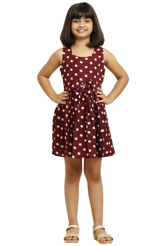 Princess Fancy Brown Frock & Dress For Girls. view 2