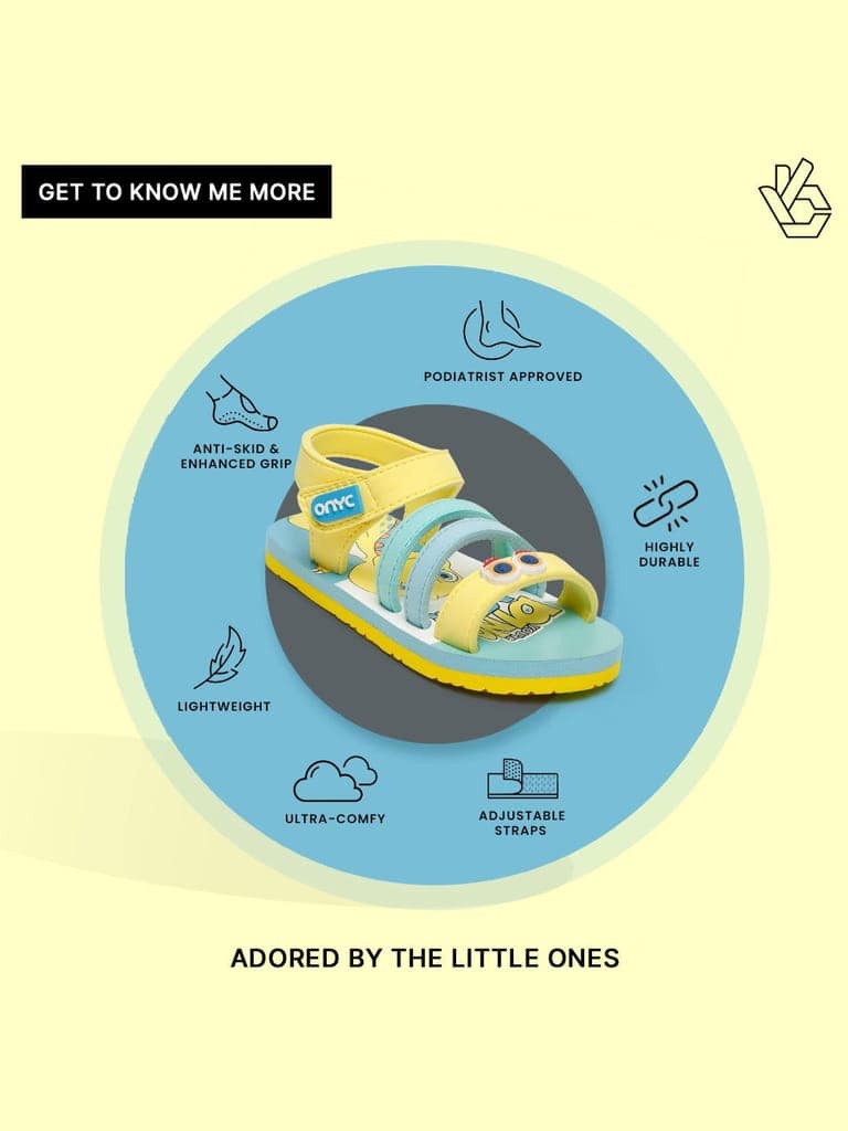 Premium Dino Gelatoe Sandals - Yellow (Unisex) view 10