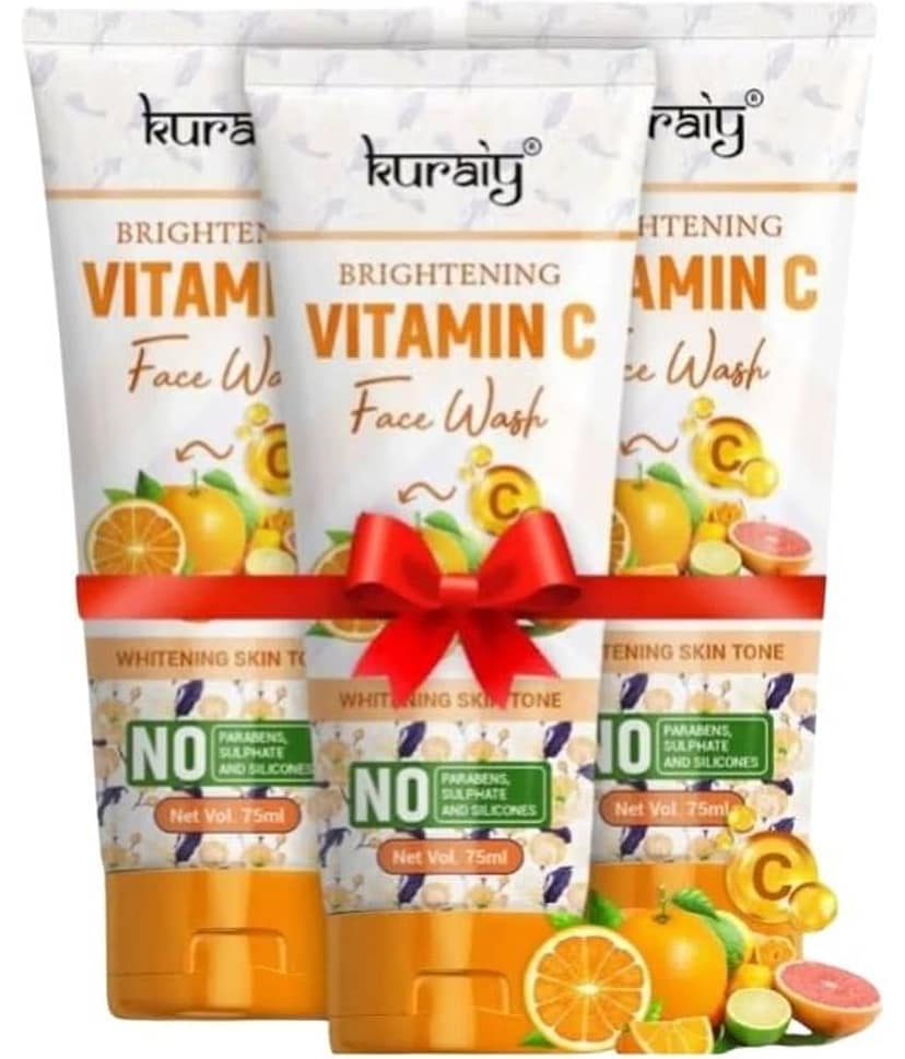 KURAIY Face Wash Soothing Clear Calming Facial Cleanser 75 ml pack of 3