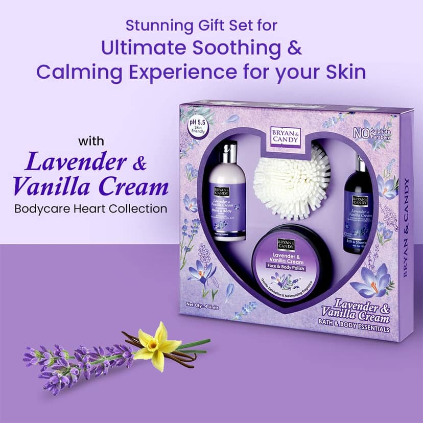 Bryan & Candy Lavender Heart Kit Gift Set For Women And Men view 2