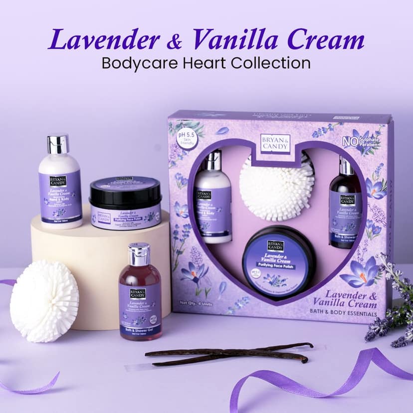 Bryan & Candy Lavender Heart Kit Gift Set For Women And Men view 3