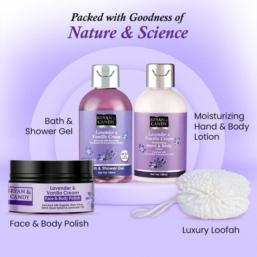 Bryan & Candy Lavender Heart Kit Gift Set For Women And Men view 5