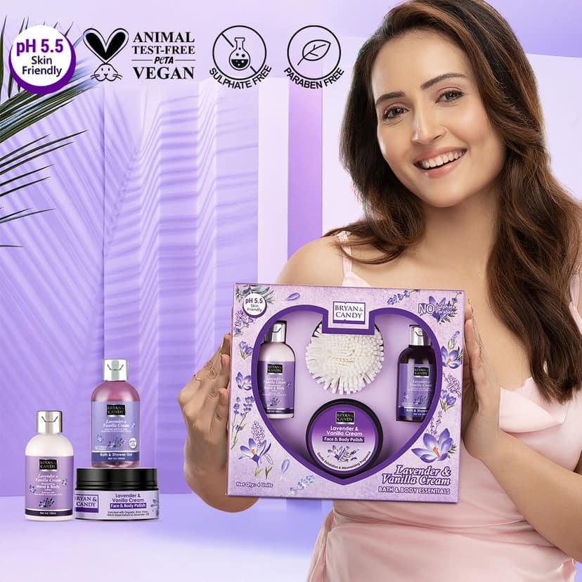 Bryan & Candy Lavender Heart Kit Gift Set For Women And Men view 6