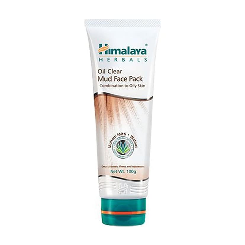 Himalaya Oil Clear Mud Face Pack - Multani Mitti & Walnut, Combination To Oily Skin, 100% Herbal Actives, 100 G view 2