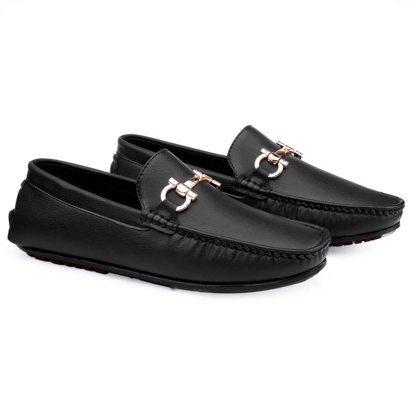 New Latest Men's Faux Leather Slip-on Loafers view 3
