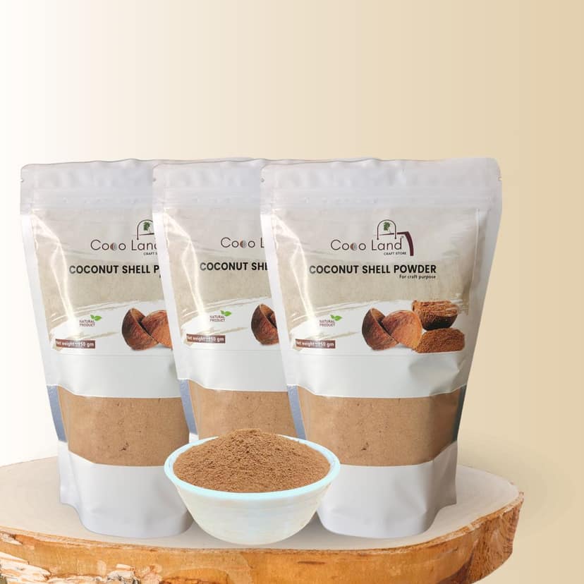 CocoLand Coconut Shell Powder 150 g Pack / For Craft Making