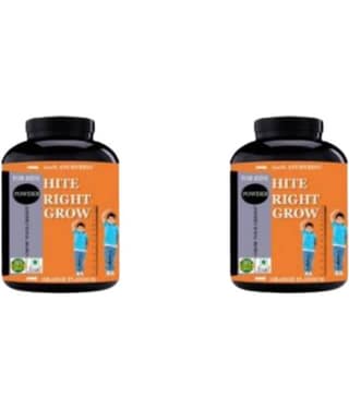 Hindustan Herbal HITE RIGHT GROW (ONLY FOR KIDS) 0.2 kg Powder Pack of 2