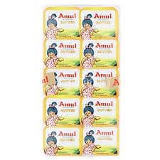 Amul Pasteurised Butter Chiplets, 1 Kg (100 Pcs X 10 G Each)