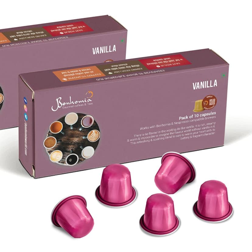 Vanilla Coffee Pods | Nespresso Compatible | Biodegradable Capsules | AAA Grade Beans view 5