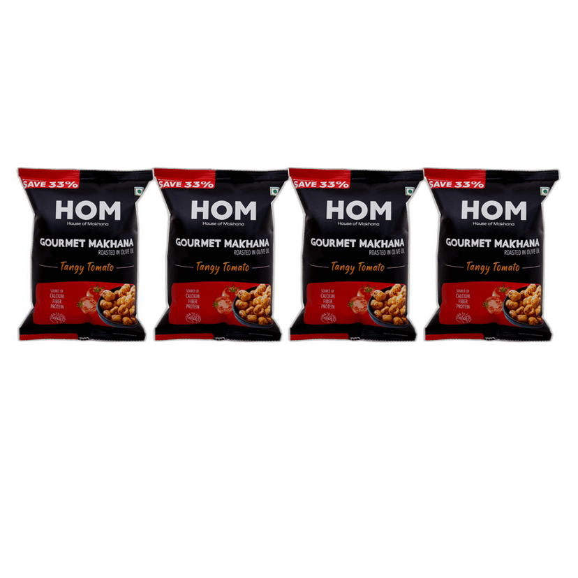 Gourmet Makhana (Pack of 4) with flavors of 4 Tangy Tomato (14g X 4 ) - 56 gm view 2