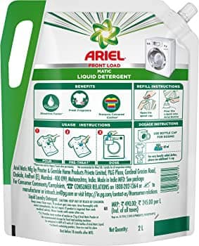 Ariel Matic Front Load Liquid Detergent, 2L Pouch