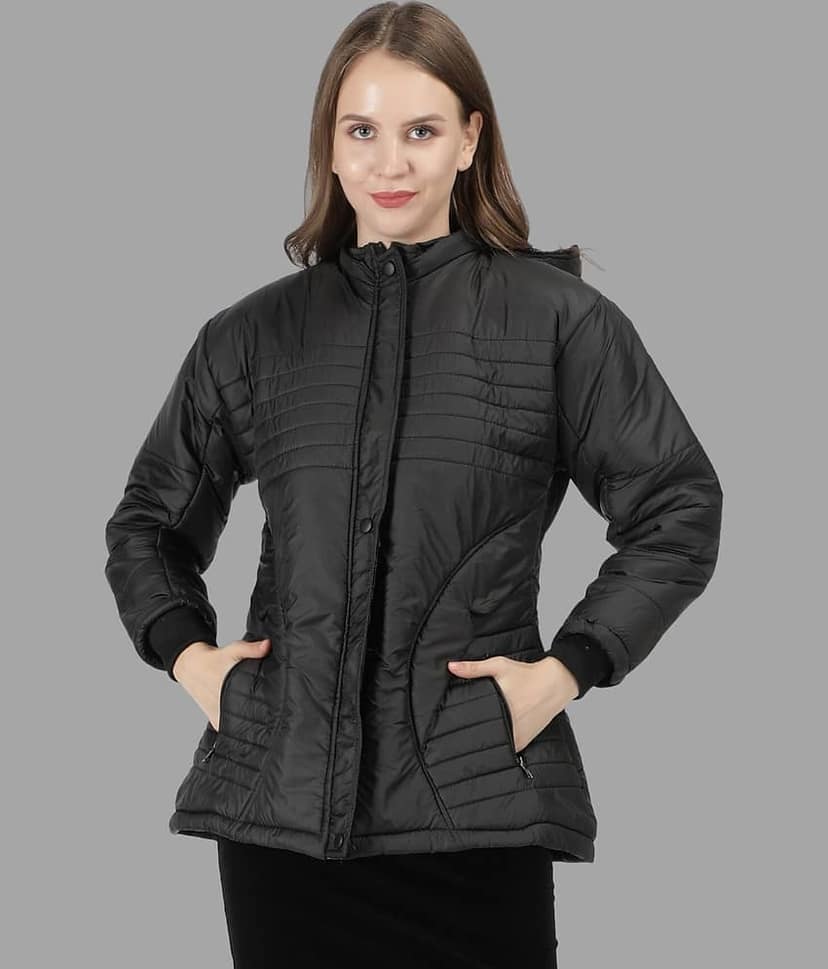 NUEVOSDAMAS - Polyester Blend Beige Hooded Jackets