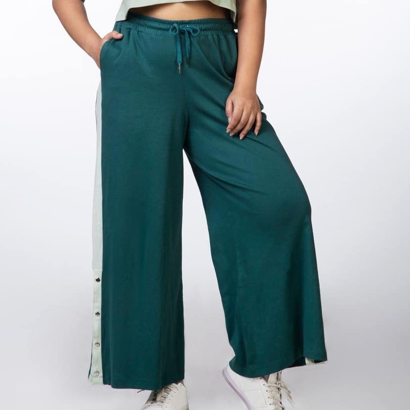 Am-To-Pm Wide Leg Pants - Forest Green view 6
